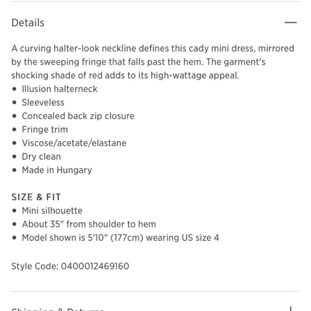 Sleeveless Illusion Wing Fringe Stretch-cady Mini Dress - Picture 2 of 13